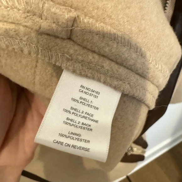 Marc New York Andrew Marc Zip Up Coat Tan Large - Picture 7 of 10